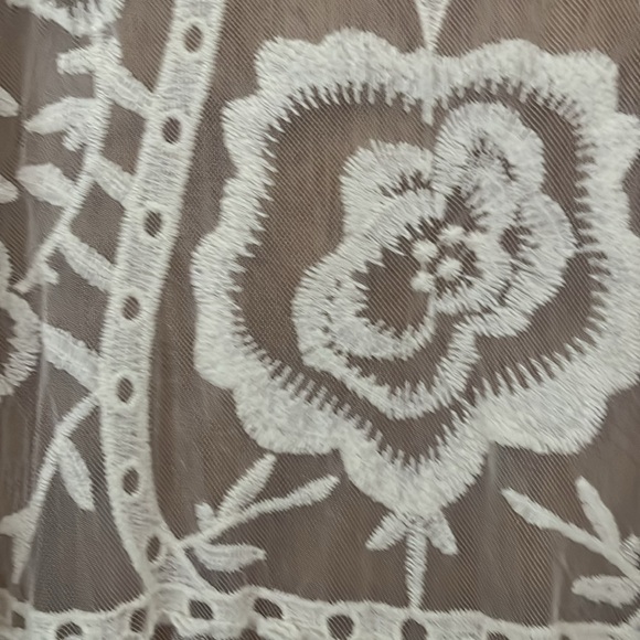 Laura Conrad Sheer Cream Lace Duster OS. - Picture 2 of 5